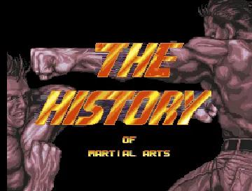 The History of Martial Arts screen shot title